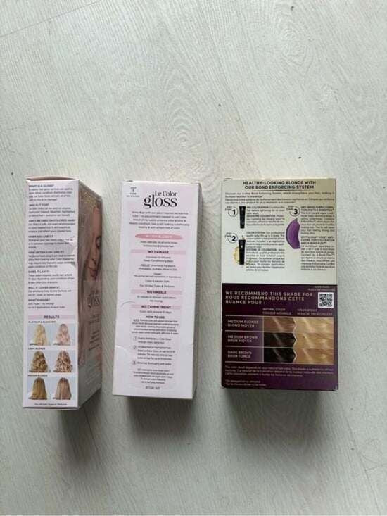 Blonde Trio - L'Oréal LeColorGloss Blush & Schwarzkopf Keratin Platinum Kit