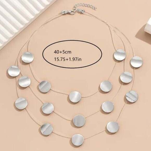 Boutique Elegant Silver Invisible Necklace Design