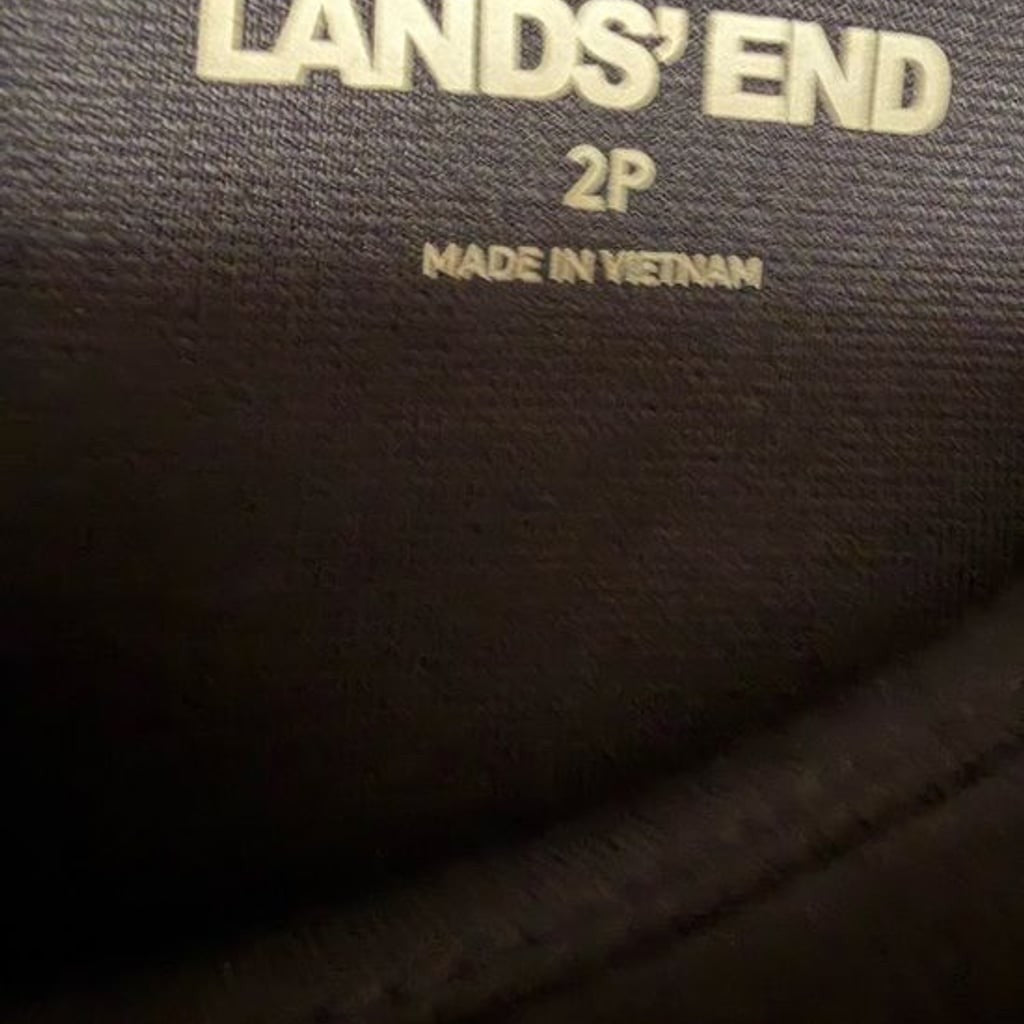 Lands' End Navy Cap-Sleeve Sheath Dress 2P