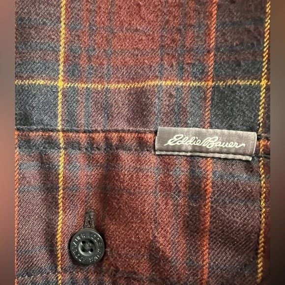 Eddie Bauer Men’s Tall XL Flannel Button-Down Shirt