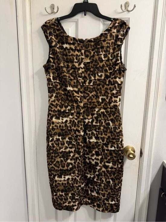 Adrianna Papell Black Dress Label Detail Size 14