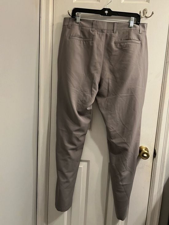 Matte Grey Men’s Chinos in Light Gray – Straight Leg with Pockets 34x32