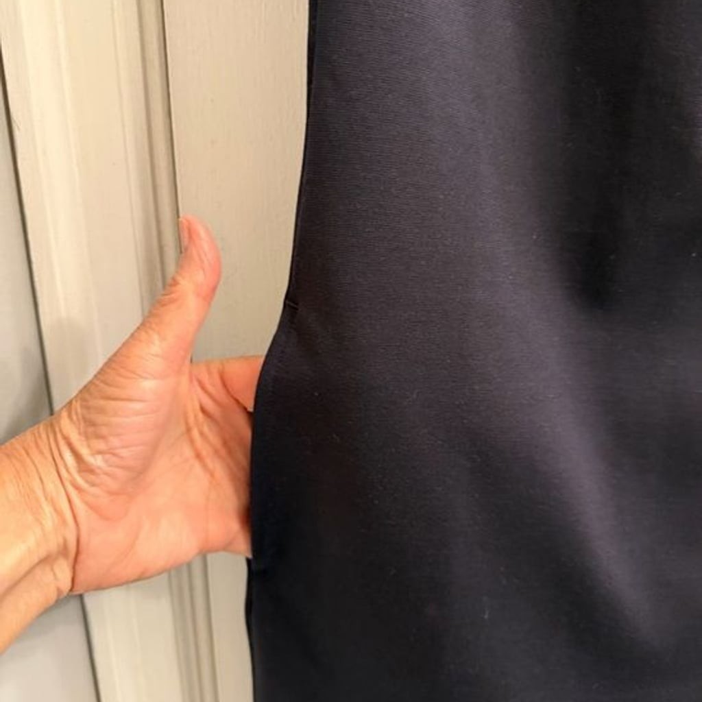 Lands' End Navy Cap-Sleeve Sheath Dress 2P
