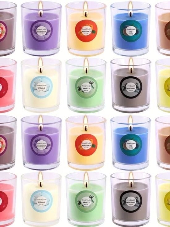 20 Pack Strong Scented Candles Gift Set Aromatherapy Glass Jar Candles