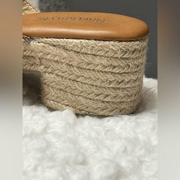 NORTHSTYLE Gold Weave Wedge Sandals