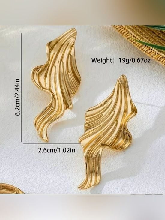 Contemporary Silver Flow Drop Earrings - Women Jewelry