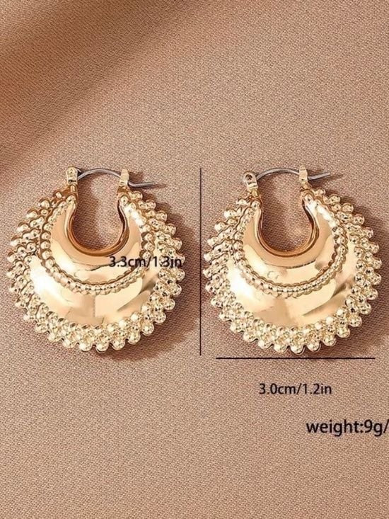 Luxe Gold Statement Hoops