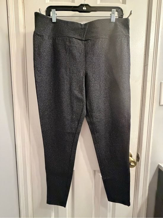 NWT Plus Size Sparkle High-Waist Leggings in Black 14W Terra & Sky