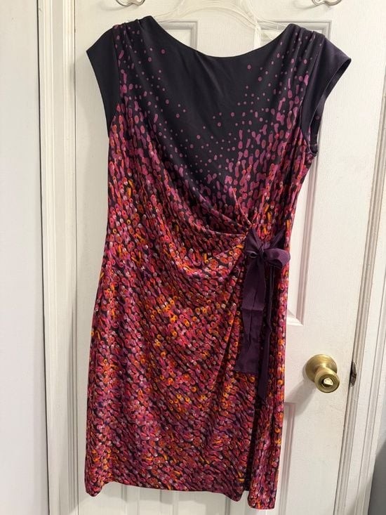 JUST TAYLOR #14 Printed Bow Dress 14