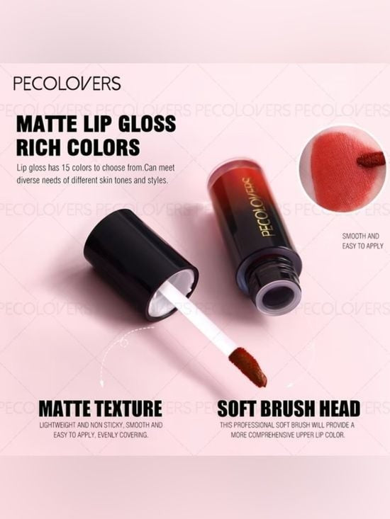 Wine Red Pepcolovers Liquid Lipstick - Deep Red