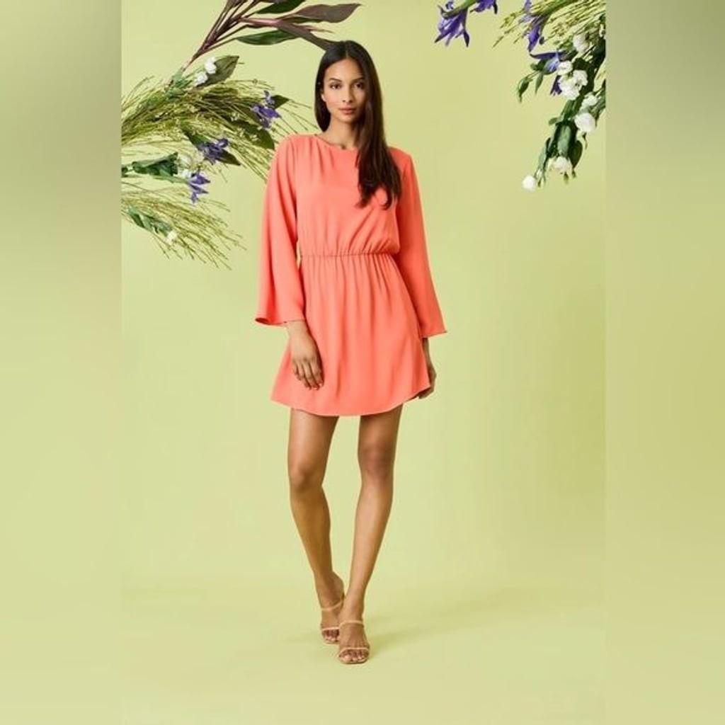 Donna Morgan Vibrant Coral Dress