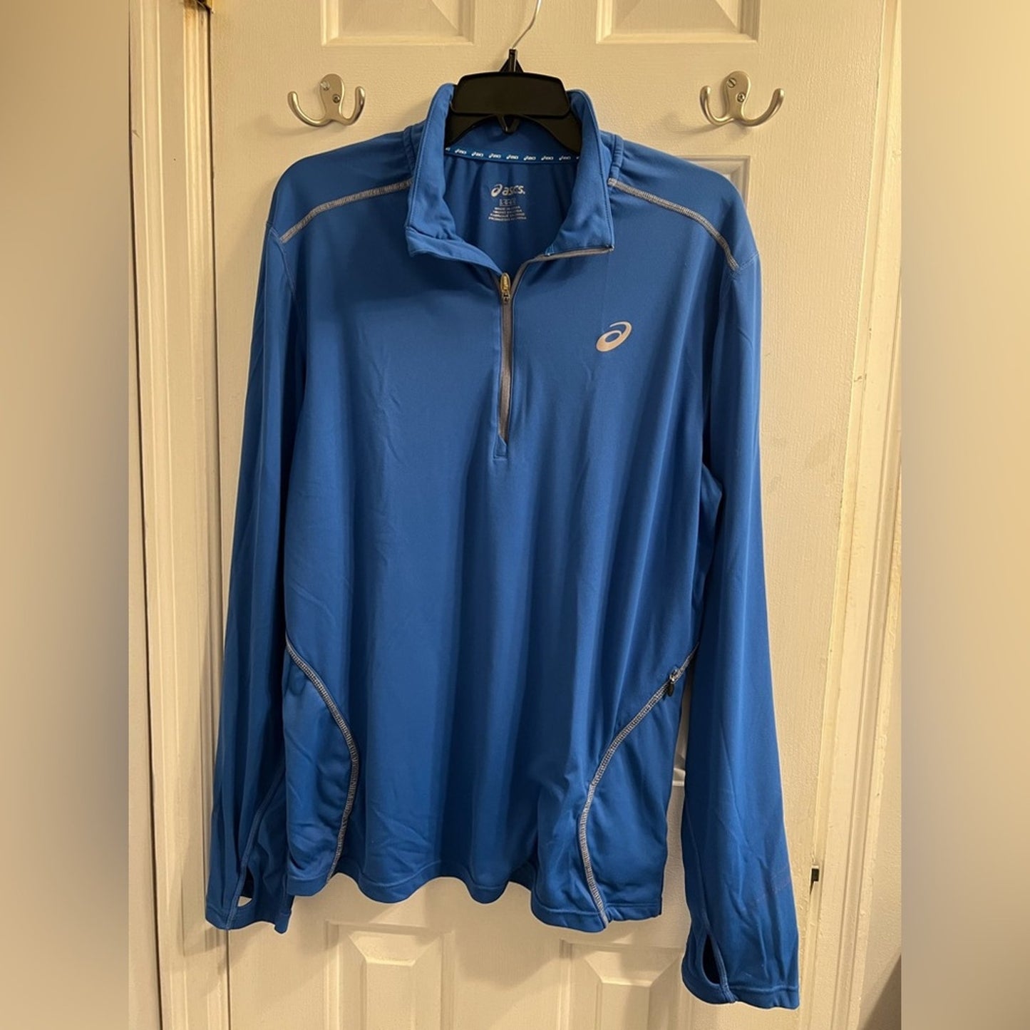 [JUST IN] ✨ ASICS 1/4 Zip Performance Pullover - Blue Large L