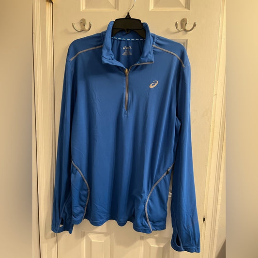 [JUST IN] ✨ ASICS 1/4 Zip Performance Pullover - Blue Large L