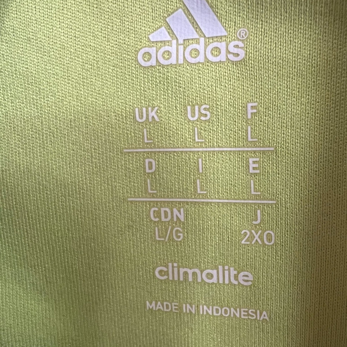 [JUST IN] ✨ Adidas Climalite Grey & Neon Yellow Full Zip Track Jacket Large