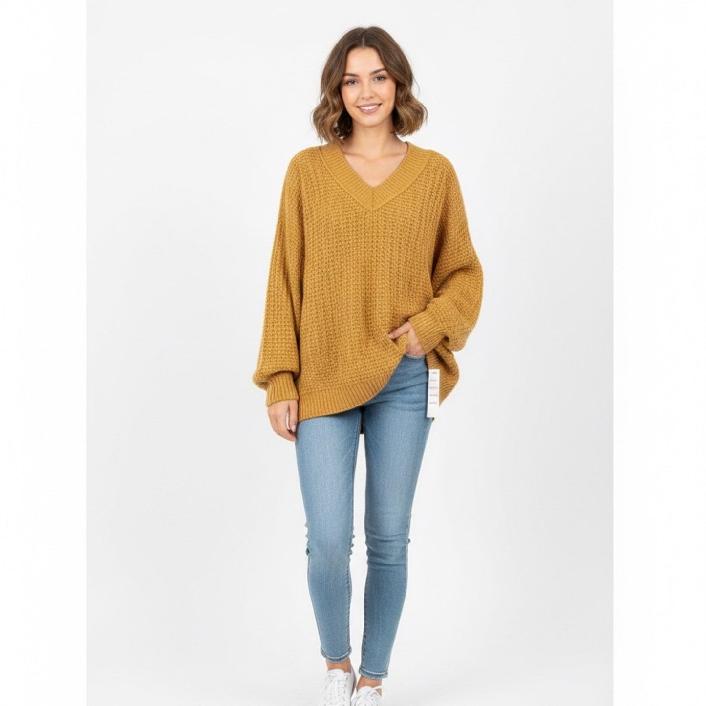 Last One! NWT SO Cable Knit Yarn Sweater Sz M Tan Camel