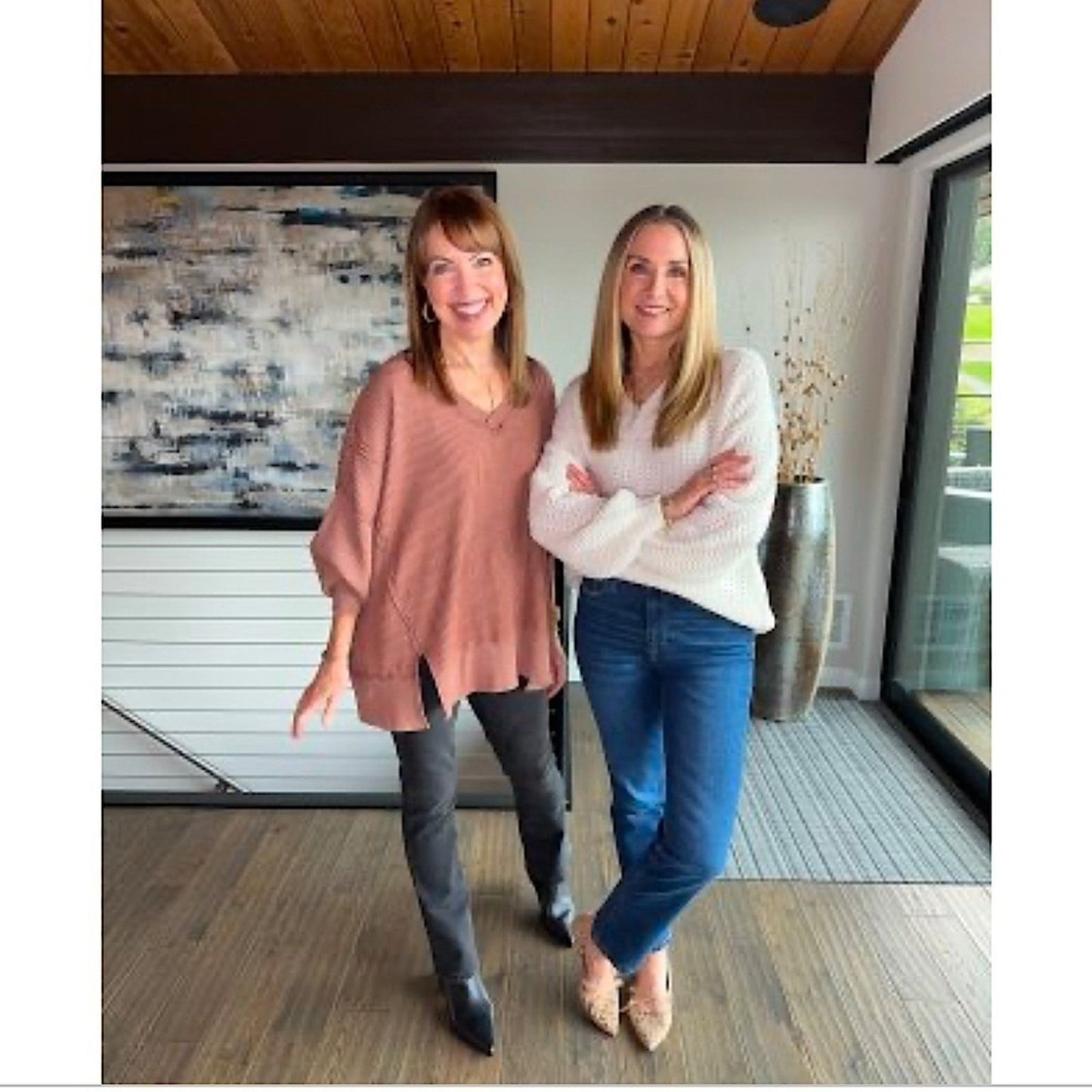 Last One! NWT SO Green Daisies V-Neck Plush Sweater S