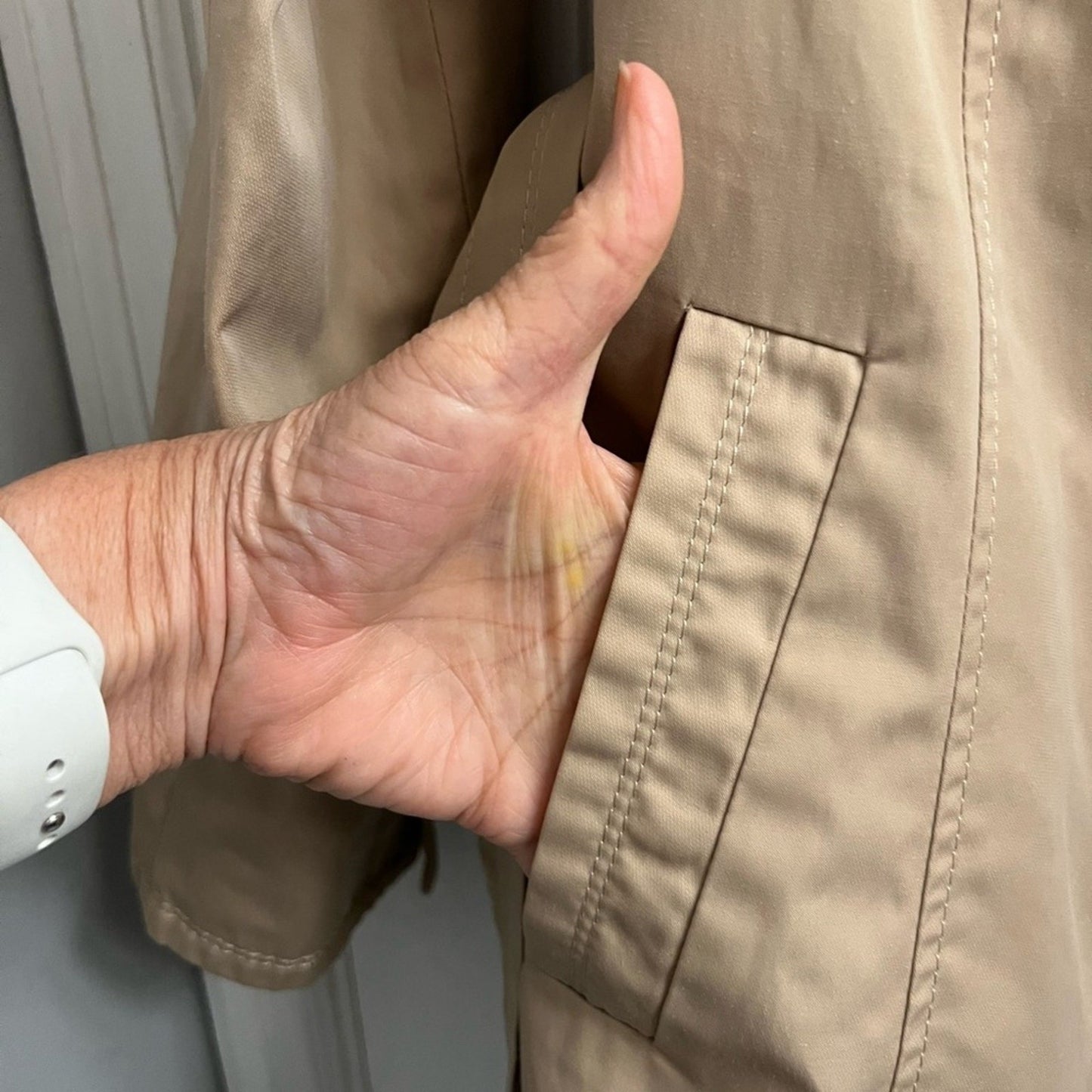 ELLEN TRACY Trench Coat Sz S