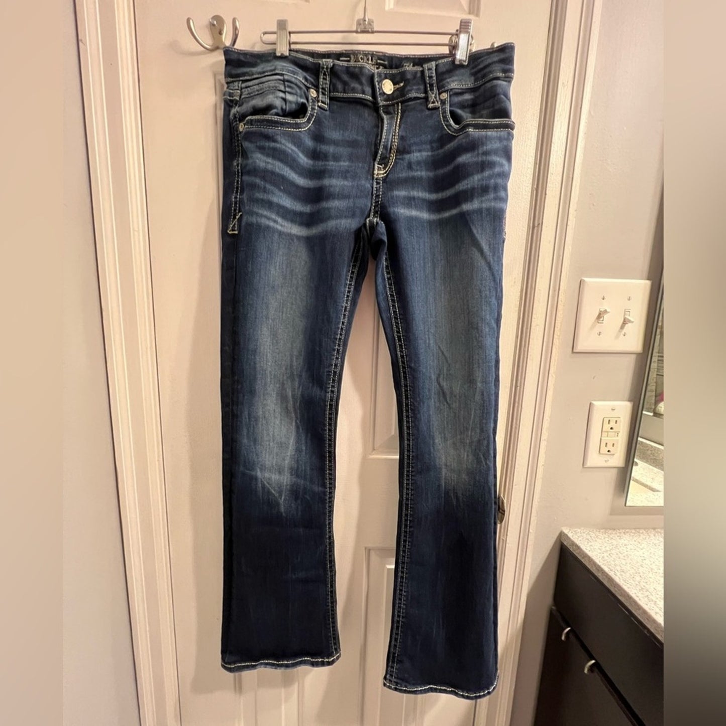 [JUST IN] Buckle Black Premium Bootcut Denim Jeans - Dark Wash - Size 31x32