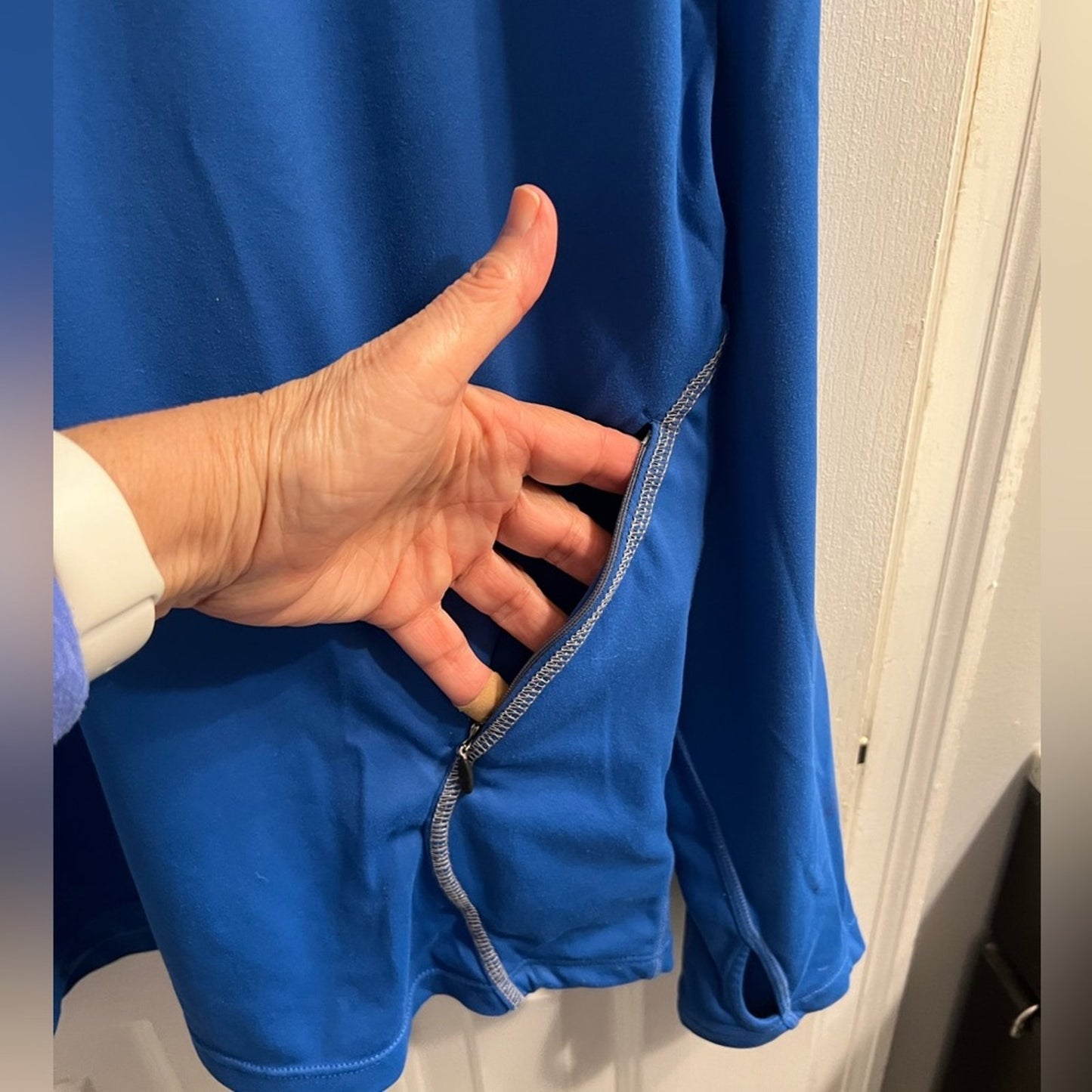 [JUST IN] ✨ ASICS 1/4 Zip Performance Pullover - Blue Large L