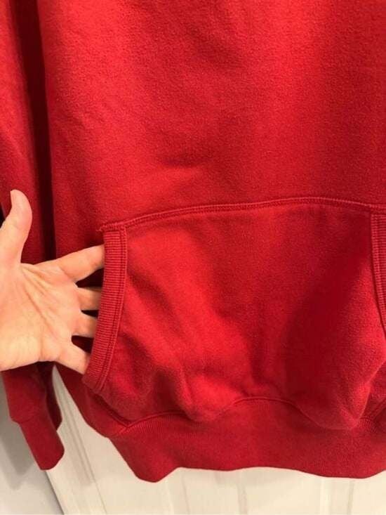Jawhart Plaza 2XL Men's Red Pullover Hoodie with Kangaroo Pocket -
