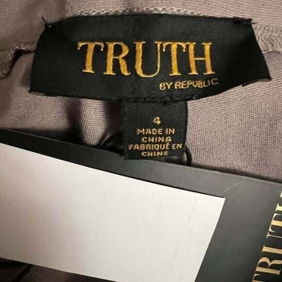 [JUST I] NWT Gorgeous TRUTH Ash Browm High Waisted Zip Up Jeggins Sz 4 MEDIUM