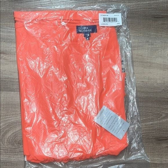 Donna Morgan Vibrant Coral Dress