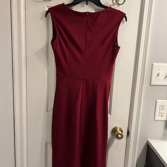 NWT Miusol Burgundy Red Side Rouched Dress Large