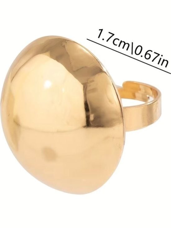 Gold-Plated Dome Statement Ring