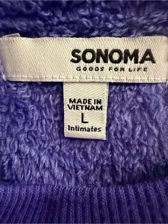 Sonoma Lavender Crewneck Fleece Sweater