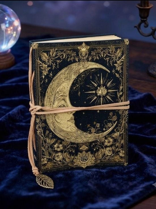 1 x The Celestial Chronicle: Embossed Midnight Moon and Sun Journal