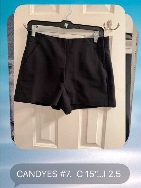 Candie's Black High Waist Women's Dress Shorts with Pockets Size 7