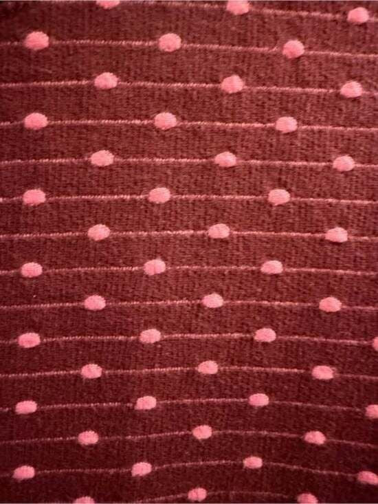 Talbots Women's Burgundy Dot-Textured Crewneck Sweater Small Petite