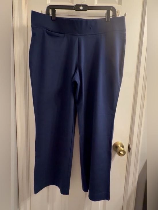 Lands' End Women's Dark Navy Stretch Pull-On Trousers CL