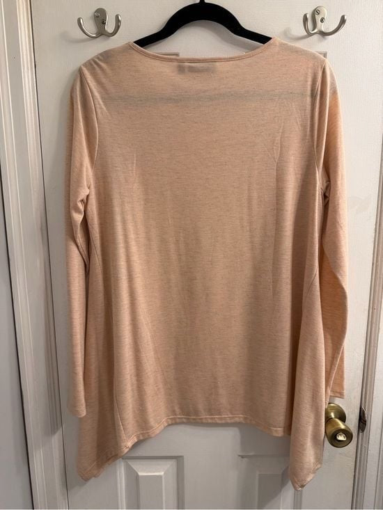 Apt. 9 Soft Blush Long-Sleeve Crewneck Tunic