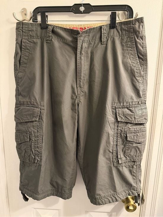[JUST IN] Unionbay Gray Cargo Cargo Shorts Men’s Size 34 Streetwear Casual