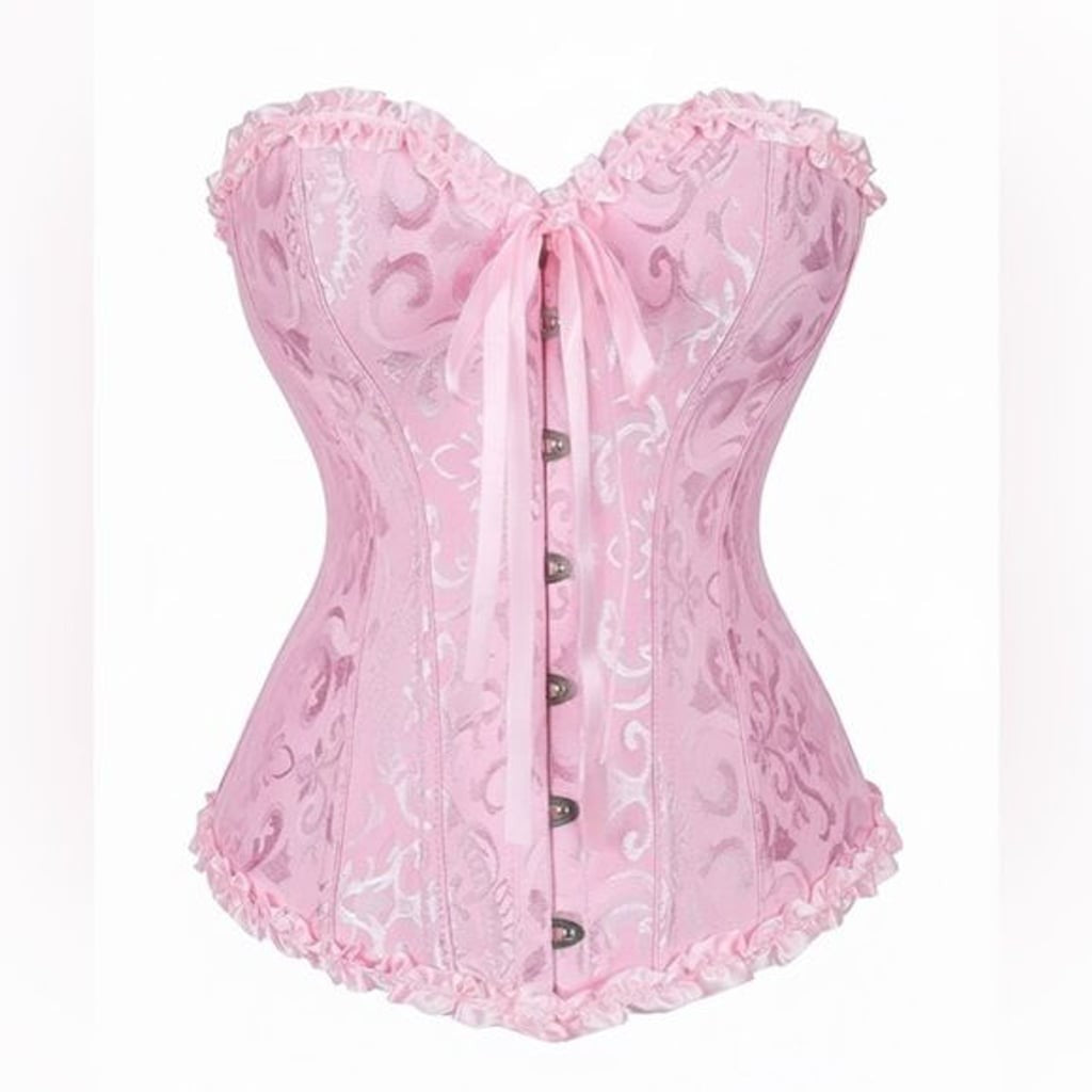 Stunning Pink Ruffle Corset - Waist Training & Shapewear Sz S
