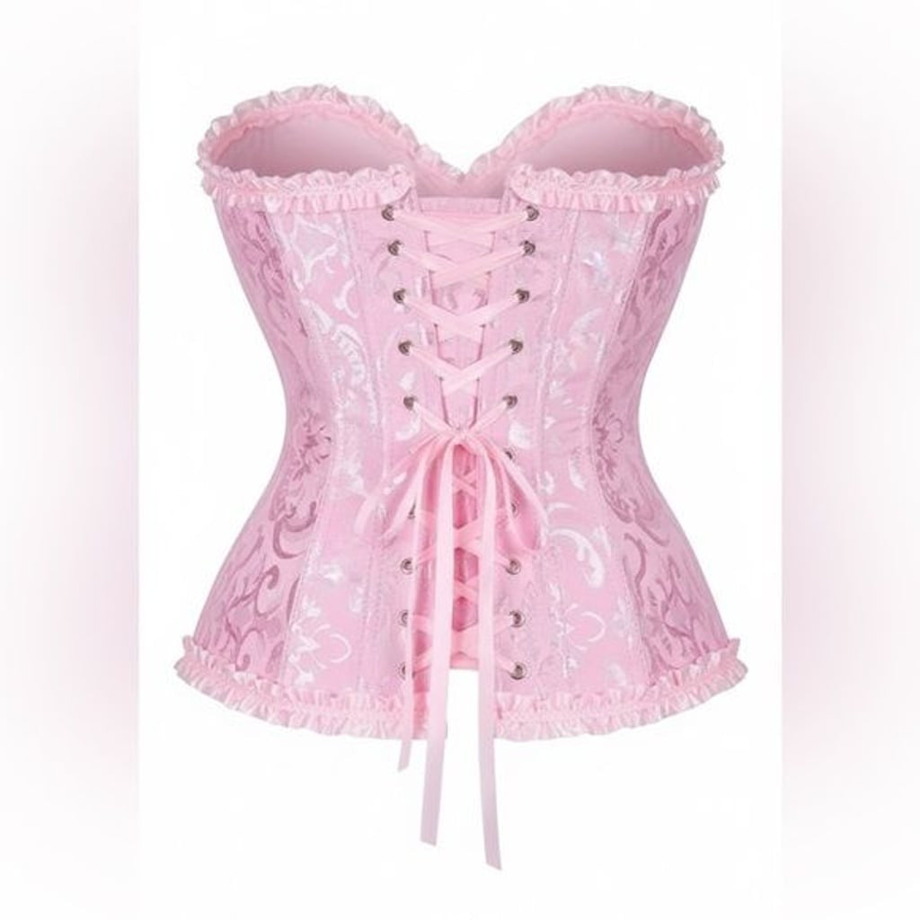 Stunning Pink Ruffle Corset - Waist Training & Shapewear Sz S