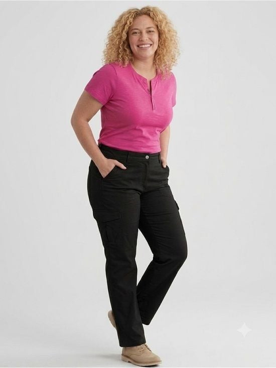 Duluth Trading Co Black Straight-Leg Women's Pants