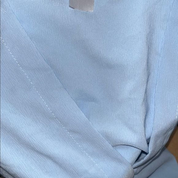 [JUST IN] Kool Chic Periwinkle Blue Ruffle Sleeve Surplice Blouse OS Fits Small