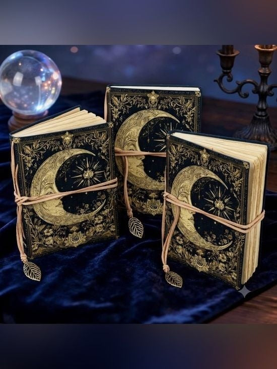 1 x The Celestial Chronicle: Embossed Midnight Moon and Sun Journal