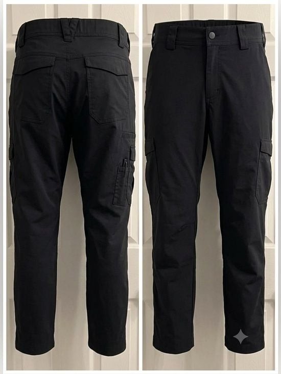 Duluth Trading Co Black Straight-Leg Women's Pants