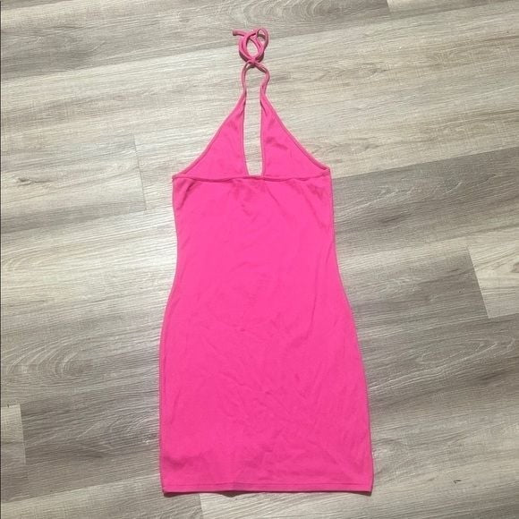 HOST PICK Wild Fable Ribbed Pink Neck Dress Small