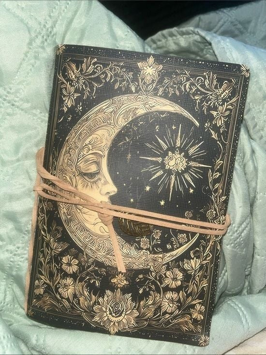 1 x The Celestial Chronicle: Embossed Midnight Moon and Sun Journal