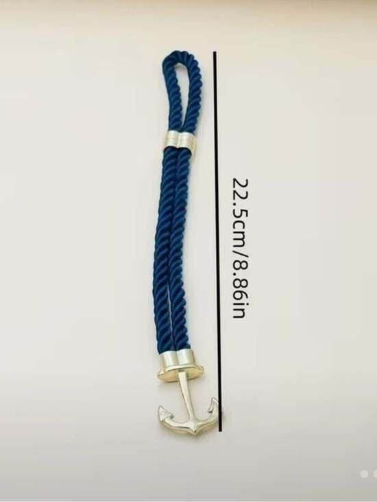 Bracelet with Silver Anchor Clasp