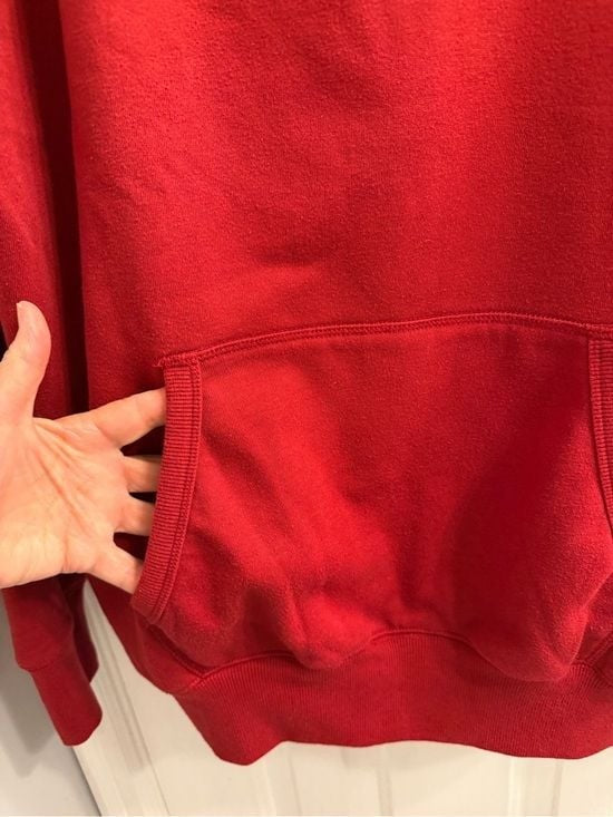 Jawhart Plaza 2XL Men's Red Pullover Hoodie with Kangaroo Pocket -