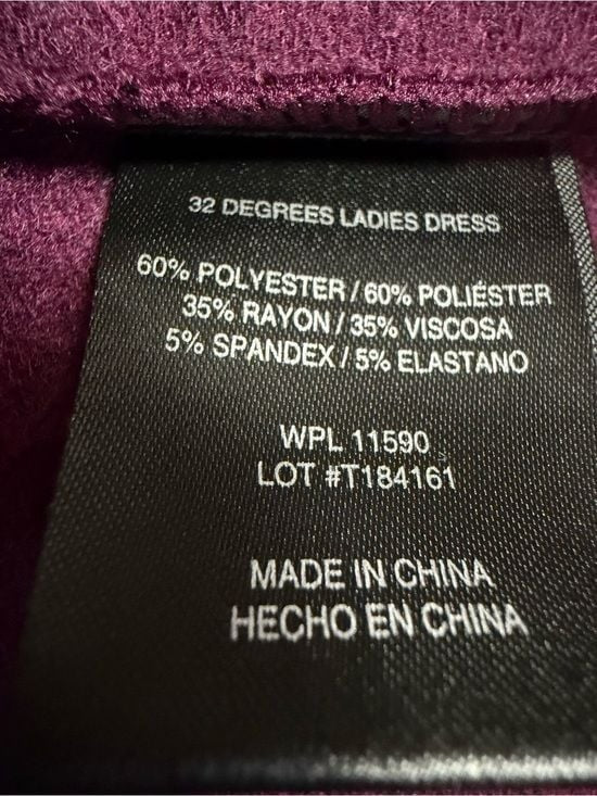 32 Degrees Sleeveless Scoop Neck Midi Dress - Plum XL