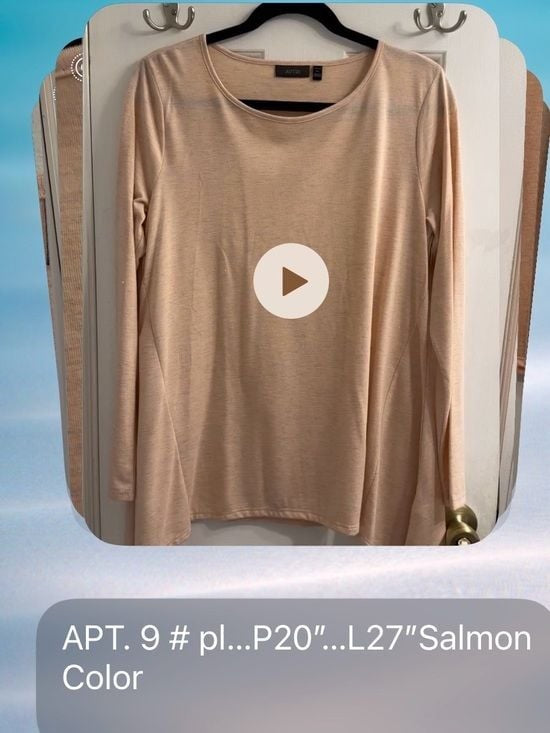 Apt. 9 Soft Blush Long-Sleeve Crewneck Tunic