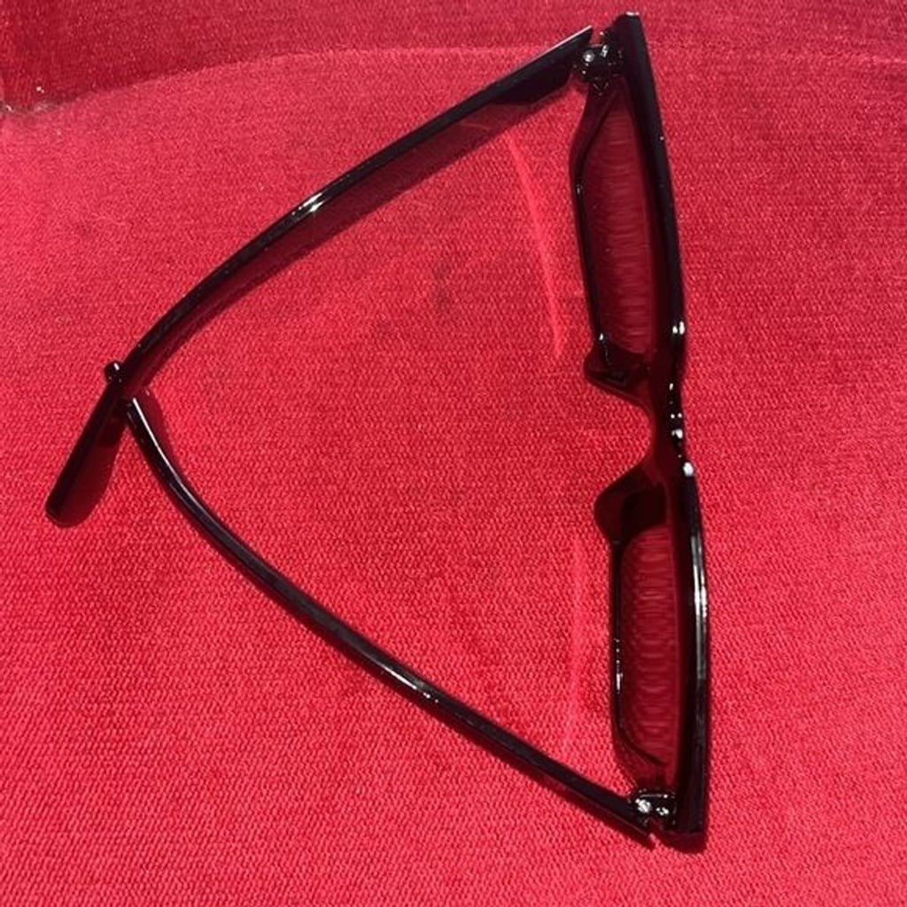Womens Square Black Sunglasses Oversized Trendy Chic Style vintage