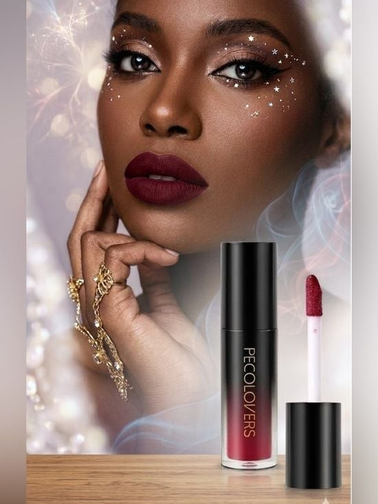 Wine Red Pepcolovers Liquid Lipstick - Deep Red