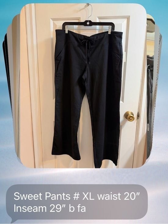 NWT Athletic Works Black Drawstring Track Pants